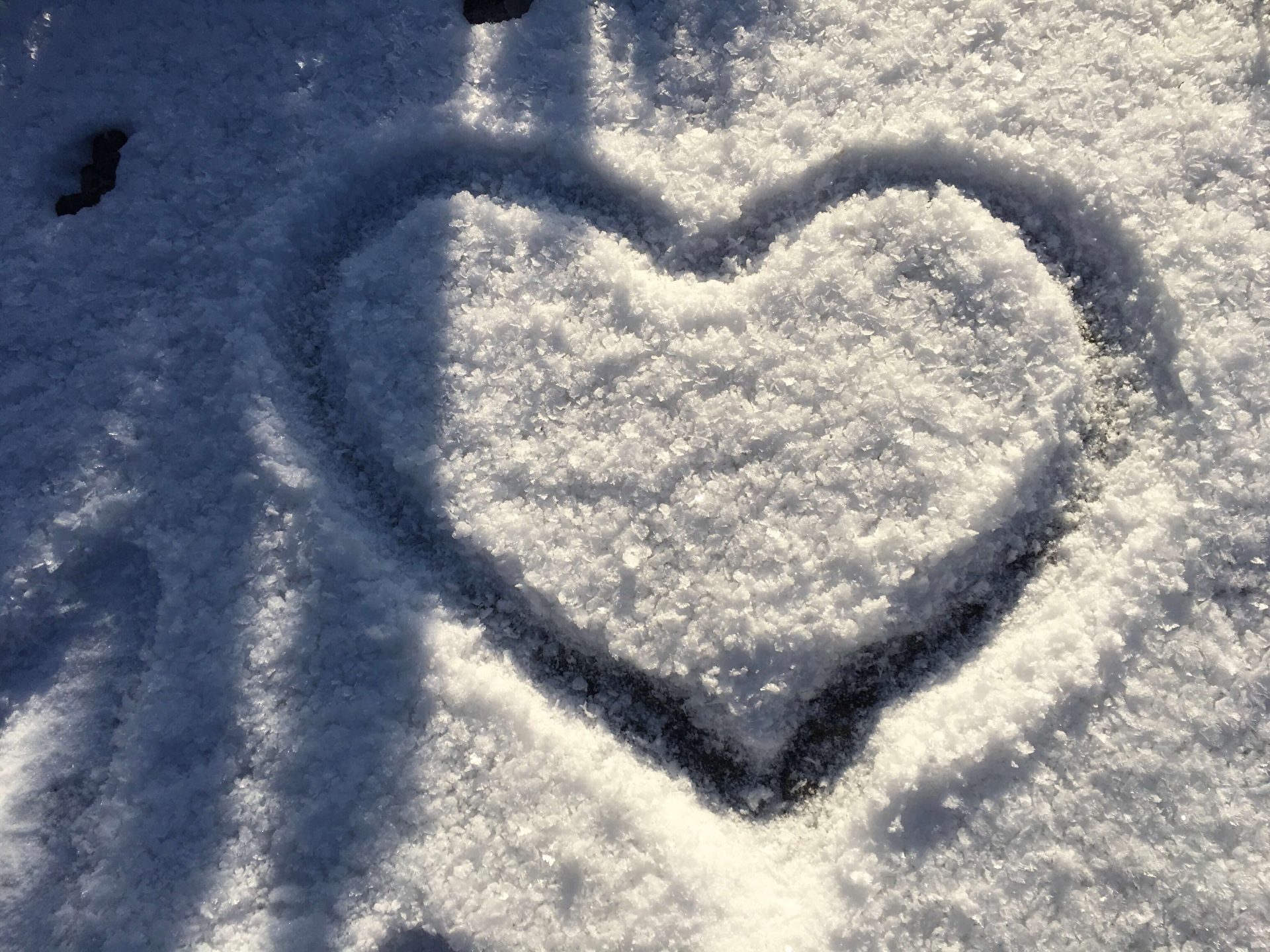 Hjärta i snö - Inre Barn - Mia Skimmerstrand - Andlig Coach
